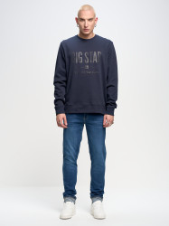 Big Star Man's Sweatshirt Sweat 152527 Blue-403