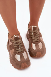 BIG STAR SHOES Dámské Zateplené Sneakersy Na Platformě Big Star