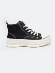 BIG STAR SHOES Zateplené Dámské Tenisky Na Platformě Eko Kůže Big Star