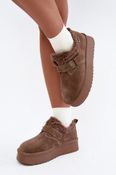 BIG STAR SHOES Zimní sněhule z pravé kůže