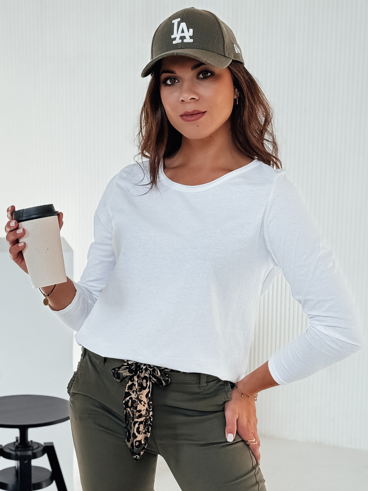 Bílá dámská halenka MINIMODA s přívěskem