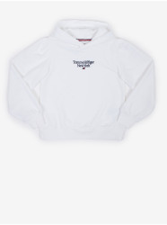 Bílá holčičí mikina s kapucí Tommy Hilfiger - Holky