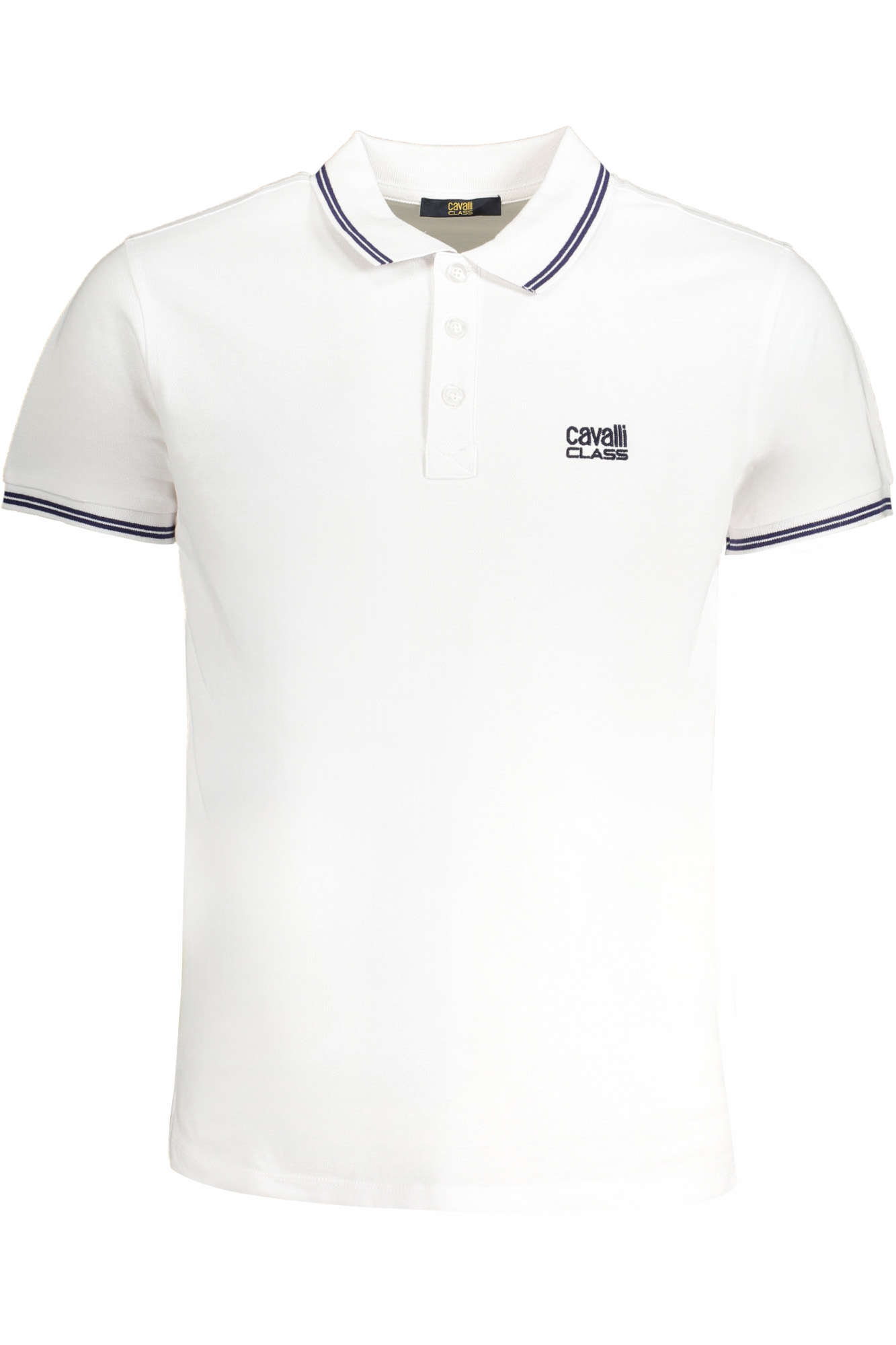 Bílé pánské polo triko Cavalli Class