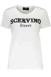 Bílé triko Scervino Street s krátkým rukávem