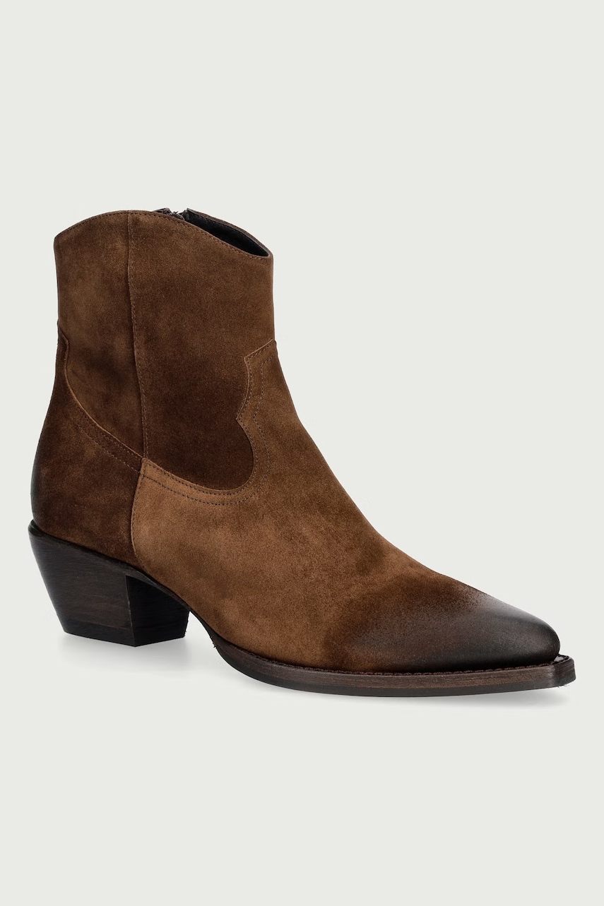 Billi Bi  kovbojské boty dámské semišové Arabica babysilk suede 554