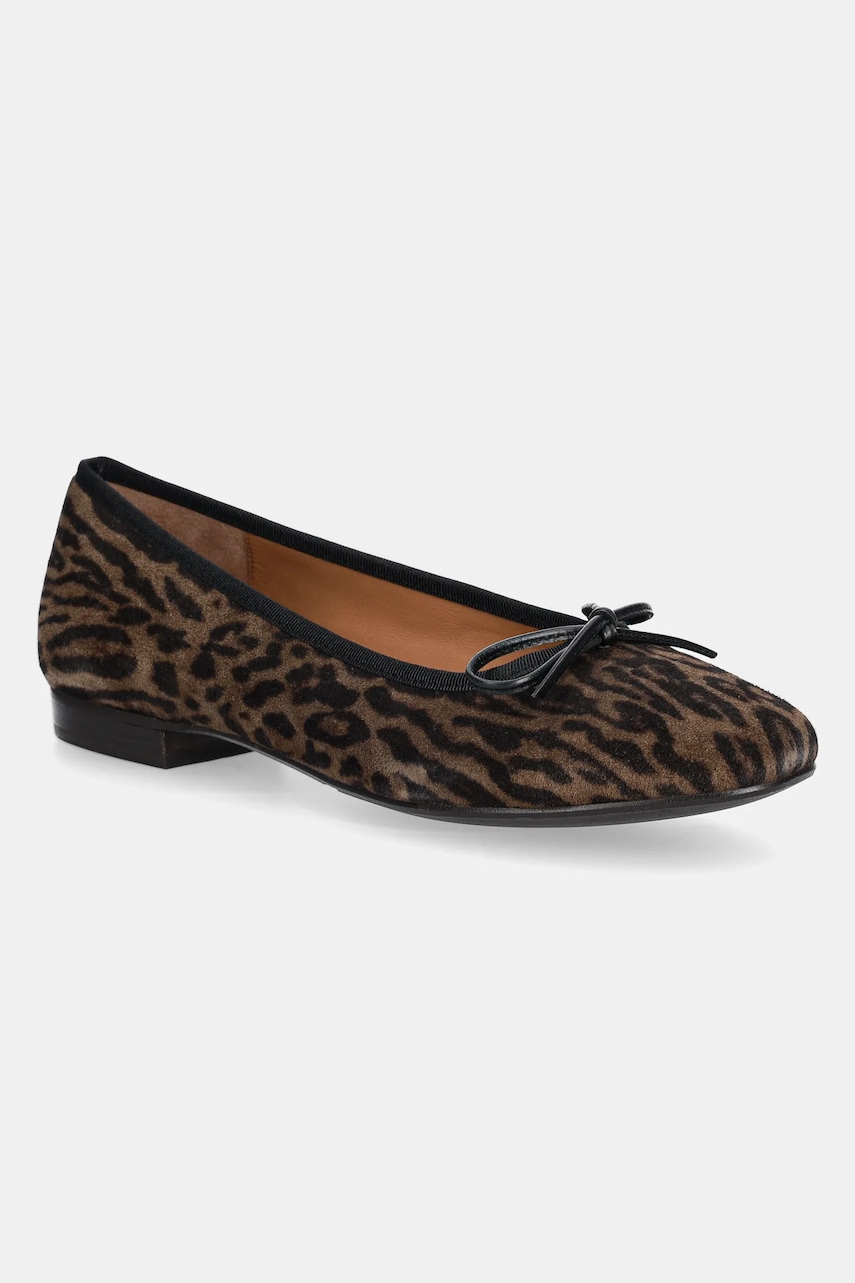 Billi Bi  Semišové baleríny  Leopardo arabica suede 546
