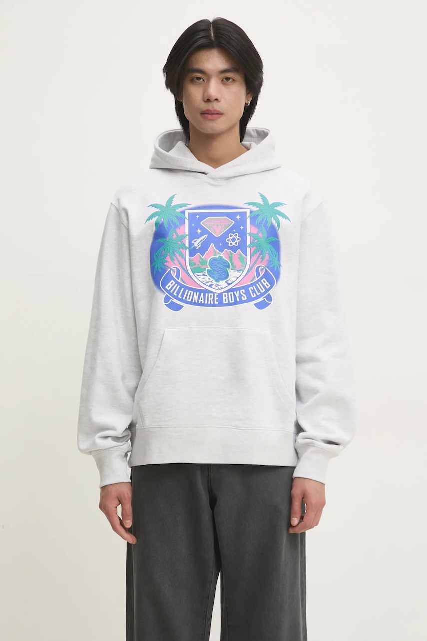 Billionaire Boys Club  Bavlněná mikina  Tropical Crest Popover Hood