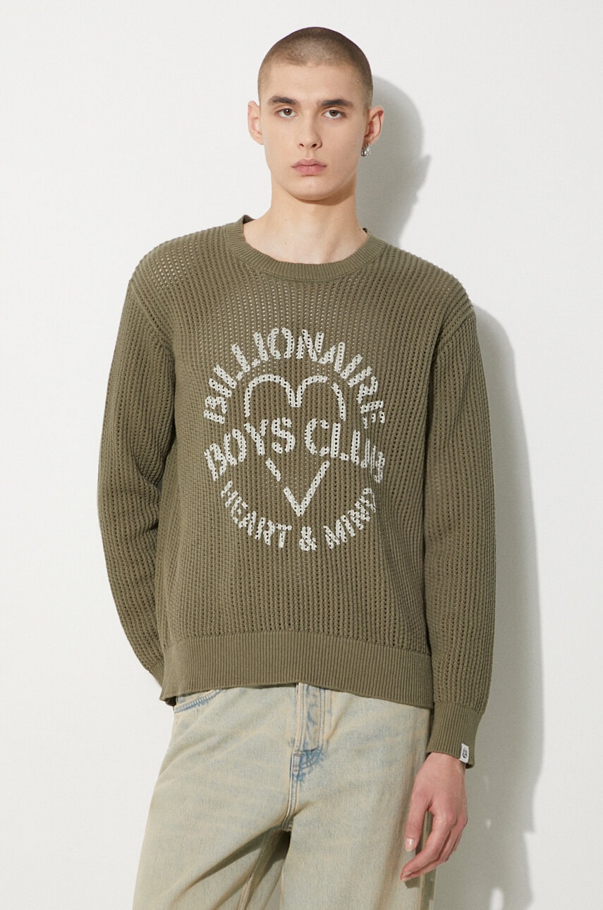 Billionaire Boys Club  Bavlněný svetr  Heart & Mind Stencil Logo Jumper