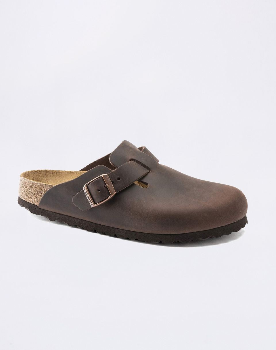 Birkenstock Boston Oiled Leather Dark Brown 40