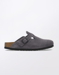 Birkenstock Boston Suede Leather Velvet Grey 37