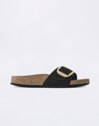 Birkenstock Madrid Big Buckle Nubuck Leather Black 37