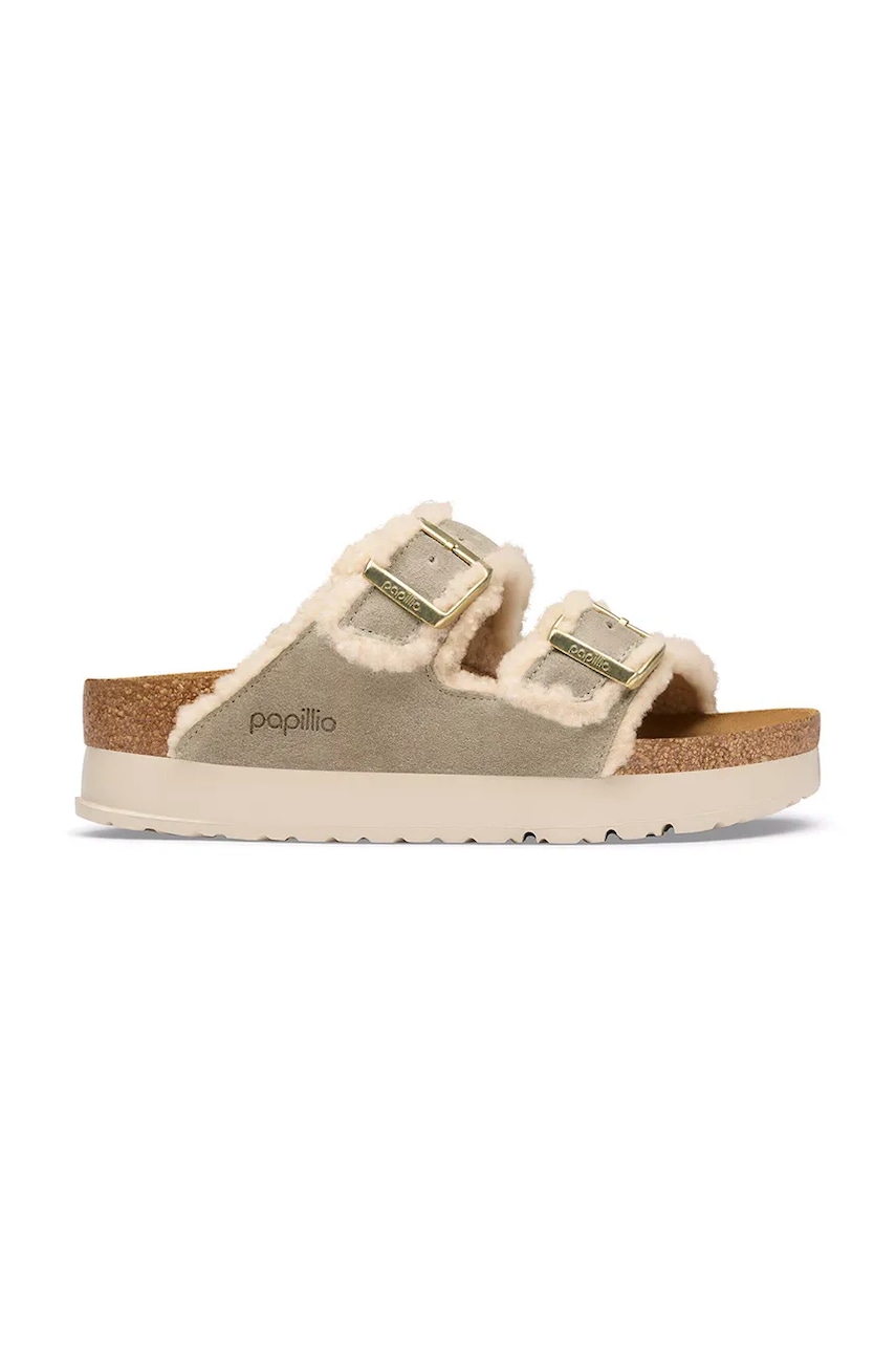 Birkenstock  pantofle dámské x Papillio Arizona Teddy Edge Flex Platform