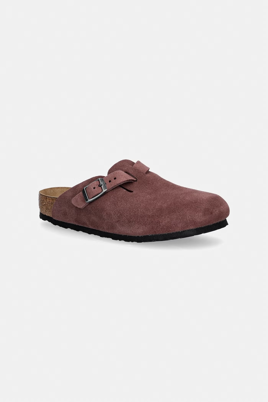 Birkenstock  pantofle dětské semišové Boston