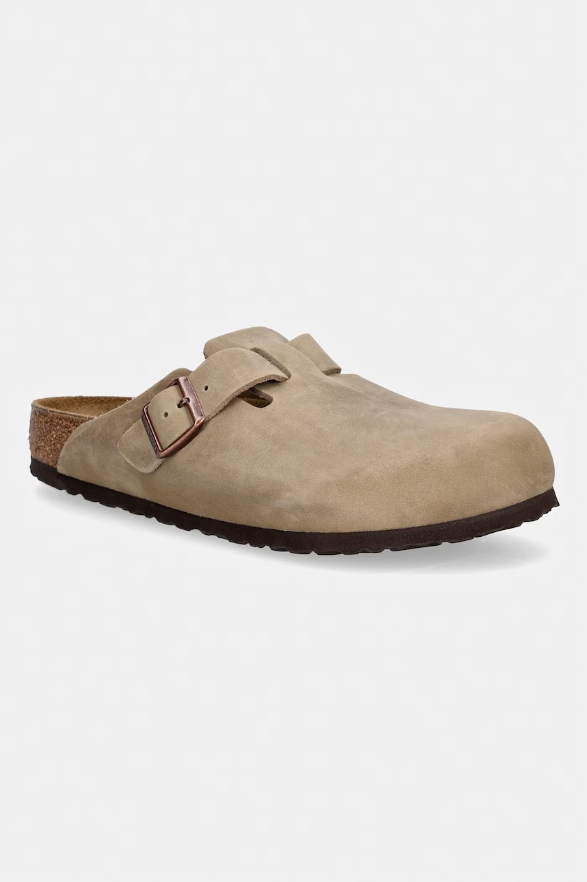 Birkenstock  pantofle nazouváky pánské nubukové Boston