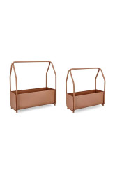 Bizzotto  Balkonový květináč  Keyra 52 x 23 x 52 / 42 x 21 x 47 cm 2-pack