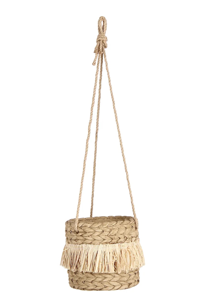 Bizzotto  Obal na květináč závěsný jutový 15,5 x 14,5 cm