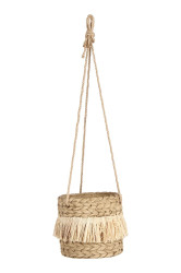 Bizzotto  Obal na květináč závěsný jutový 15,5 x 14,5 cm