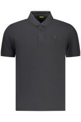 Blauer pánské polo triko s krátkým rukávem