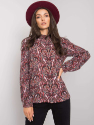 Blouse-D73771M11052A-dark brown