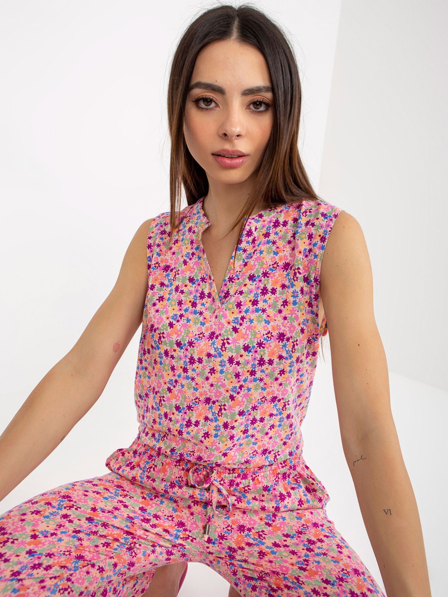 Blouse-D73771R11115A-pink