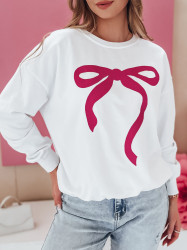 Bluza damska one size oversize SOFTTIE biała Dstreet