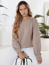 Bluza damska UZORI beżowa Dstreet