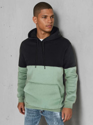 Bluza męska basic z kapturem czarna Dstreet