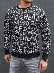 Bluza męska bez kaptura czarna Dstreet