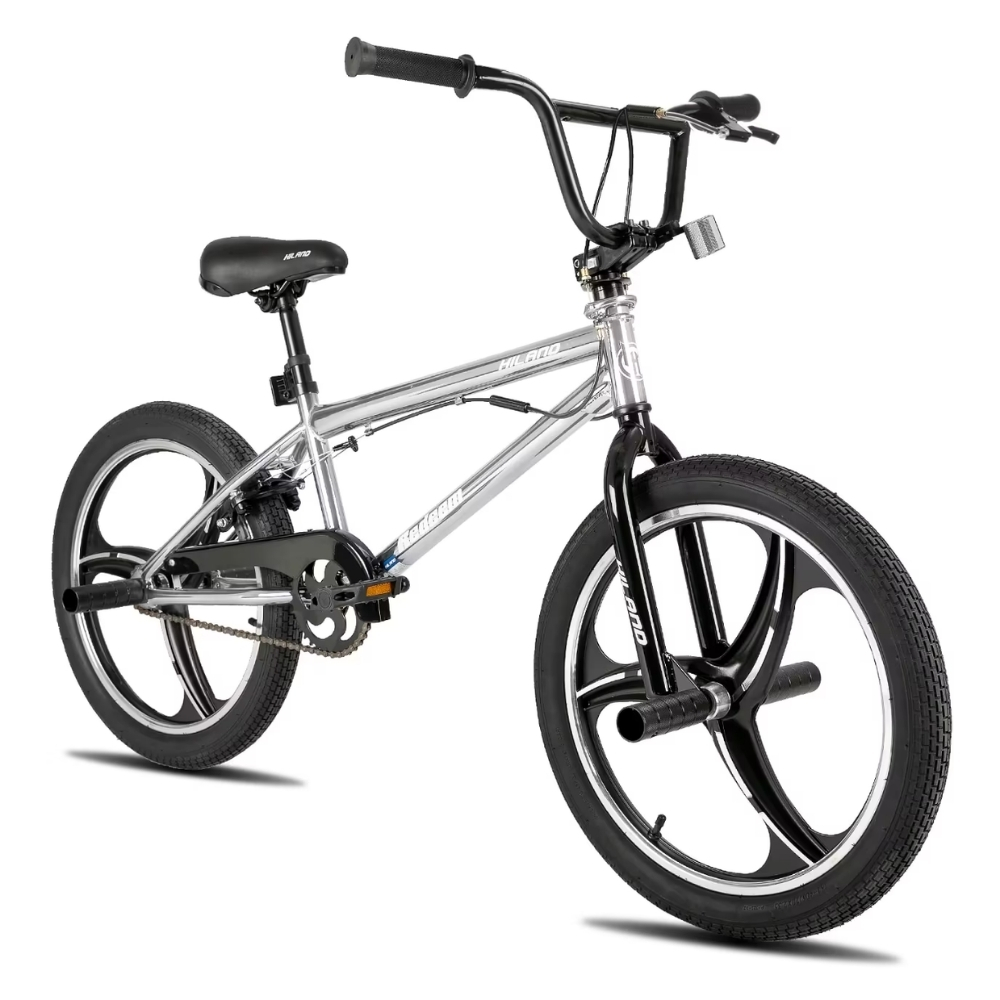 BMX kolo Hiland Redeem Ultimate 20" stříbrná