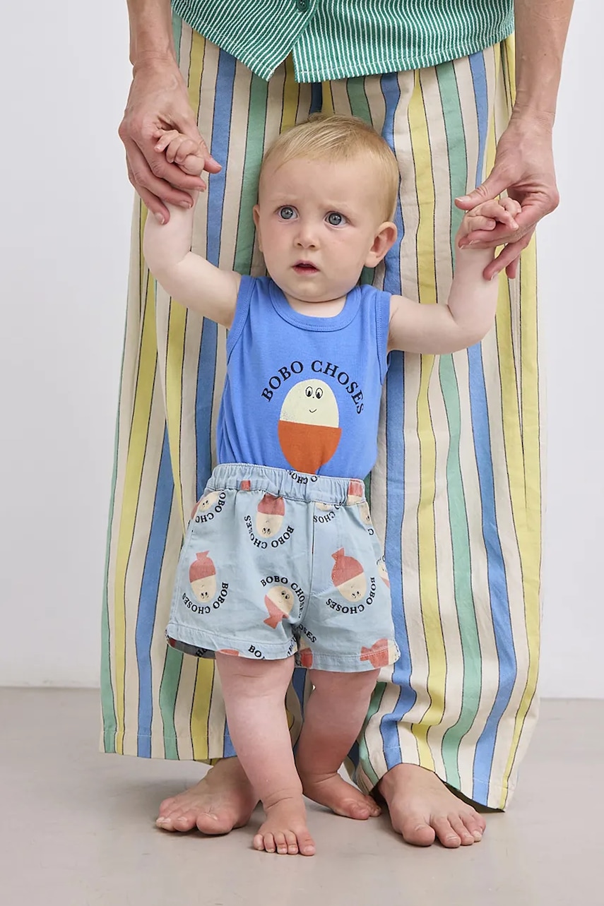 Bobo Choses  Dětské bavlněné šortky  Morning Egg