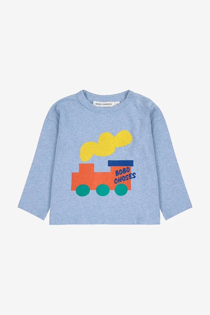 Bobo Choses  Dětské bavlněné tričko s dlouhým rukávem  Choo Choo