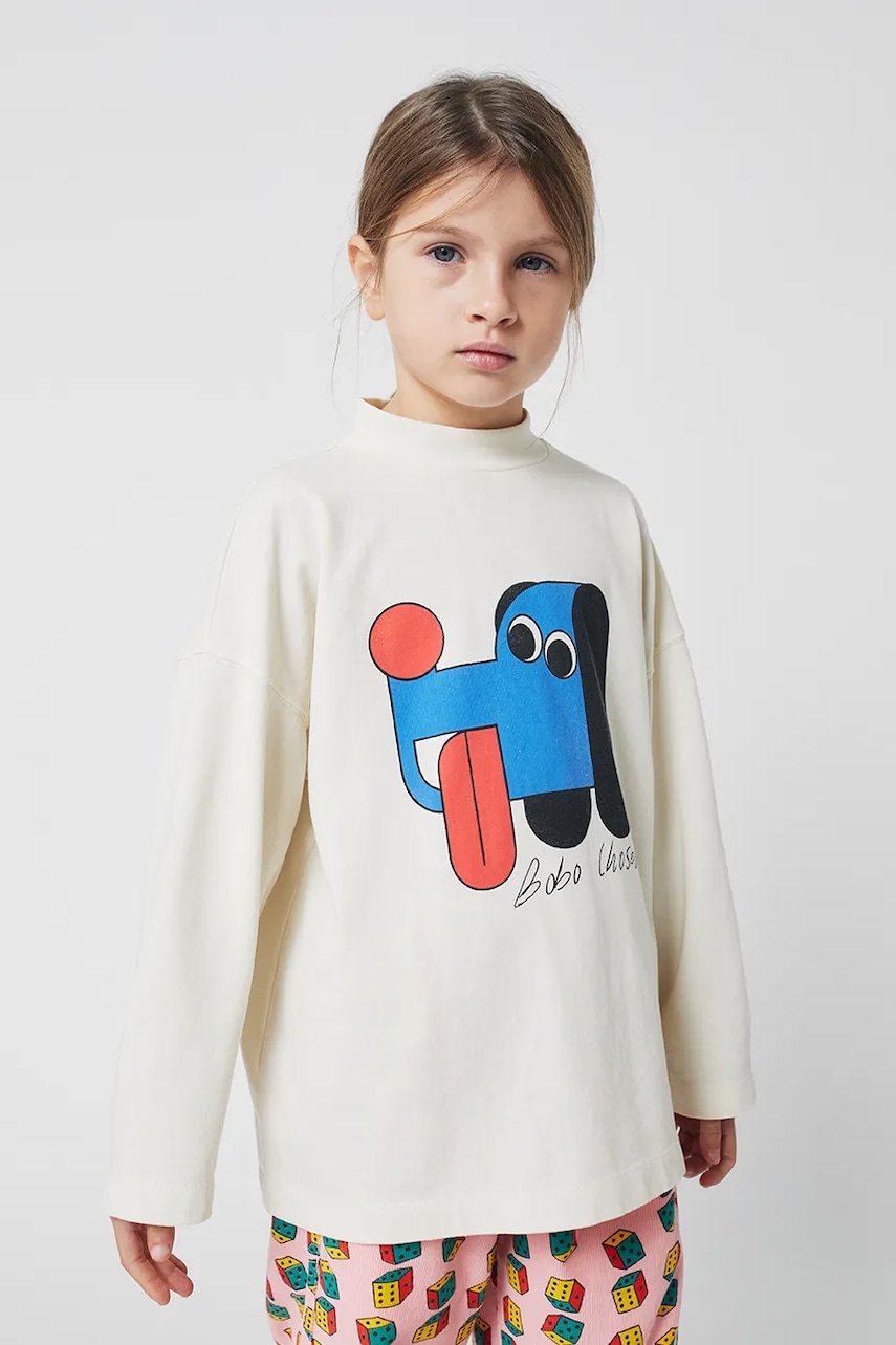 Bobo Choses  Dětské bavlněné tričko s dlouhým rukávem  Doggy Mate