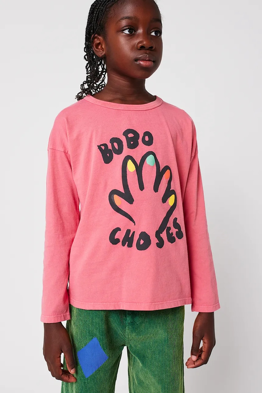 Bobo Choses  Dětské bavlněné tričko s dlouhým rukávem  High Five