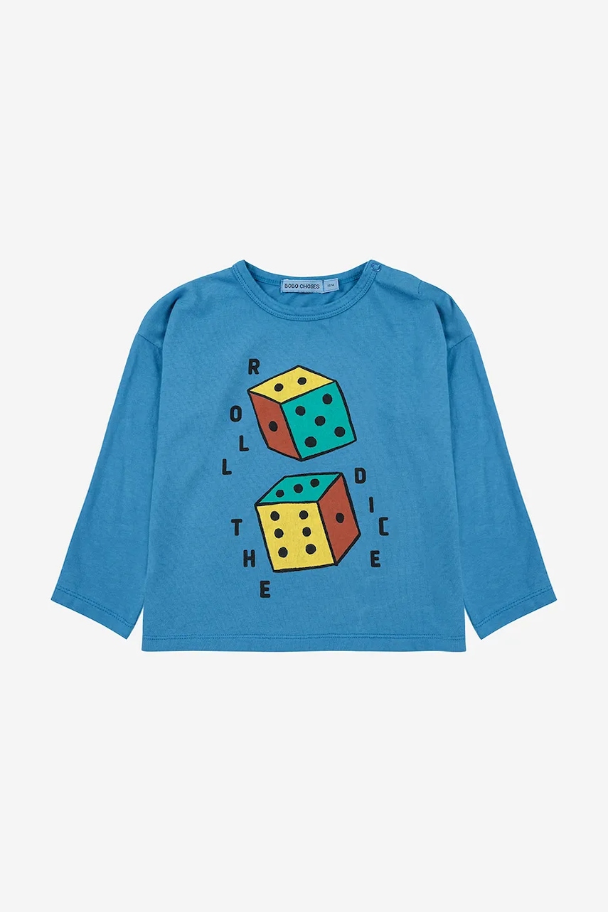 Bobo Choses  Dětské bavlněné tričko s dlouhým rukávem  Roll The Dice