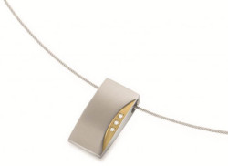 Boccia Titanium Bicolor titanový přívěsek s pravými diamanty 0793-04