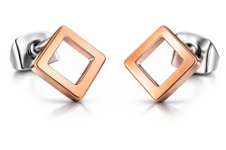 Boccia Titanium Čtvercové titanové náušnice 05022-03