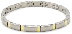 Boccia Titanium Titanový bicolor náramek 0371