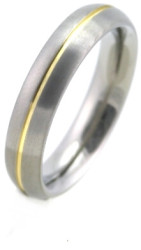 Boccia Titanium Titanový snubní prsten 0130-02 48 mm