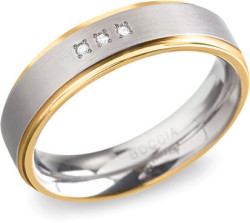 Boccia Titanium Titanový snubní prsten 0134-04 48 mm