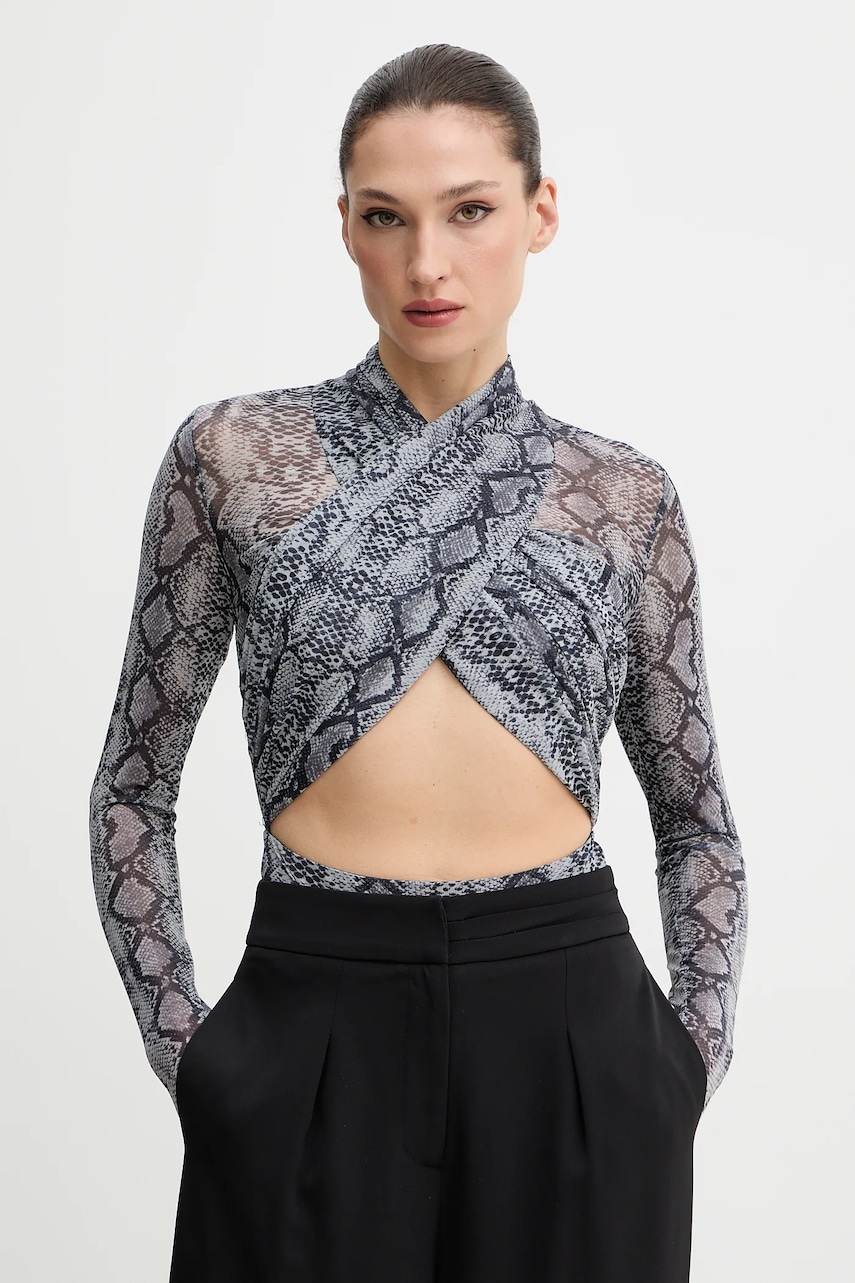 Body Bardot dámské, šedá barva, 60050TB1