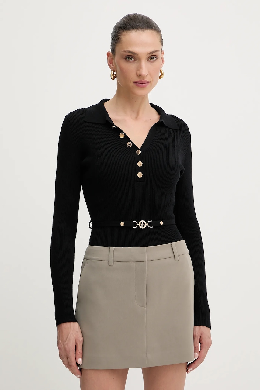 Body Fracomina dámské, černá barva, FR25WT5001K43301