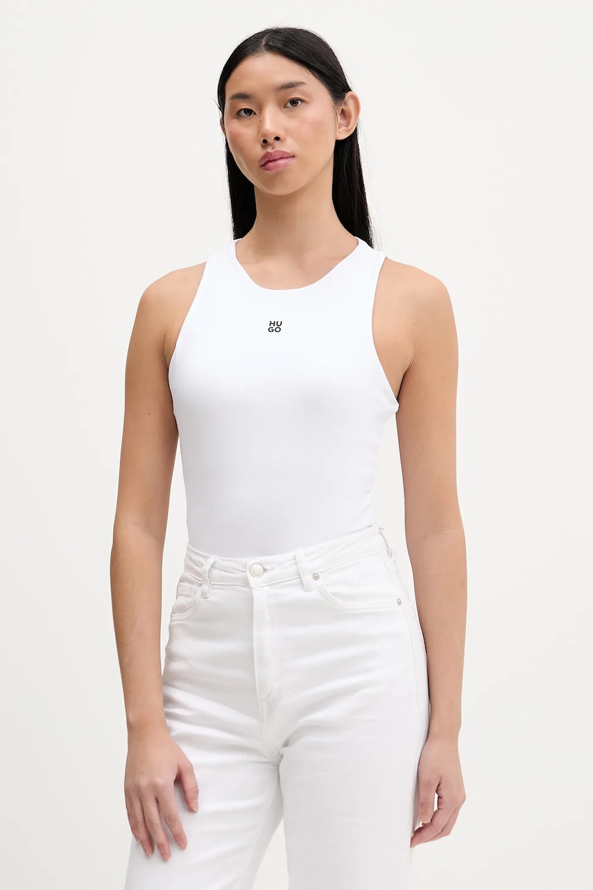 Body HUGO Dasiel béžová barva, 50545196