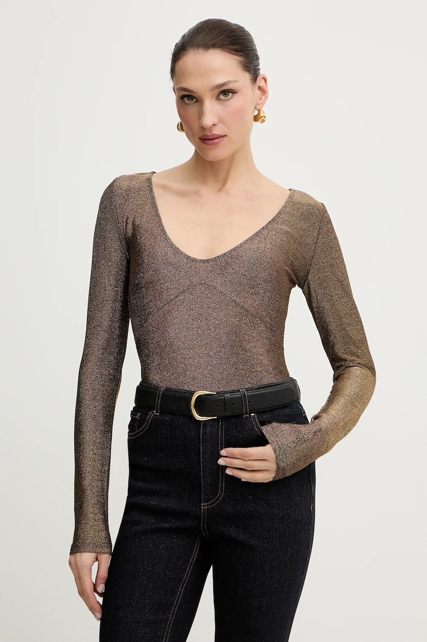 Body Morgan dámské, zlatá barva, THRUDY