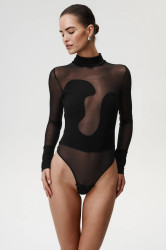 Body Undress Code Classic dámské, černá barva, s pologolfem, 997