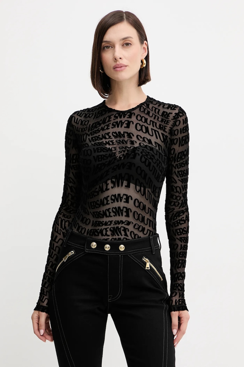 Body Versace Jeans Couture černá barva, 79HAM221 JS490