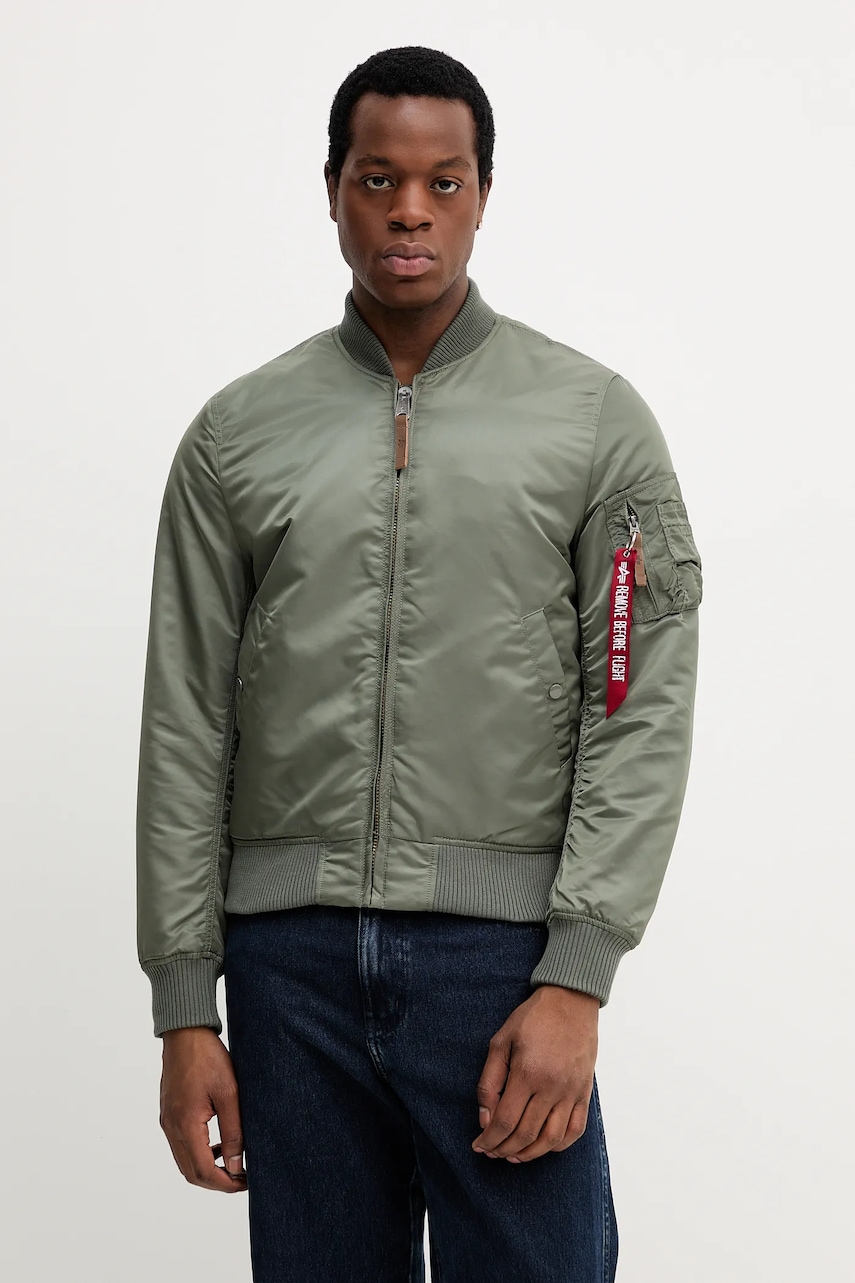 Bomber bunda Alpha Industries Kurtka Alpha Industries MA-1 VF 59 191118 432 zelená barva, přechodná, 191118.432-green