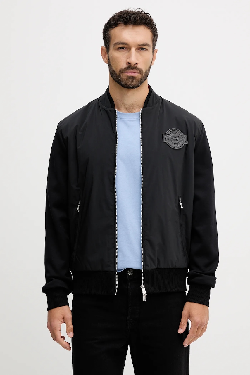 Bomber bunda BOSS C-Skiles 197_PS černá barva, přechodná, 50543675