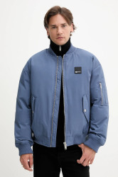 Bomber bunda Karl Lagerfeld Jeans modrá barva, zimní, A3M15038