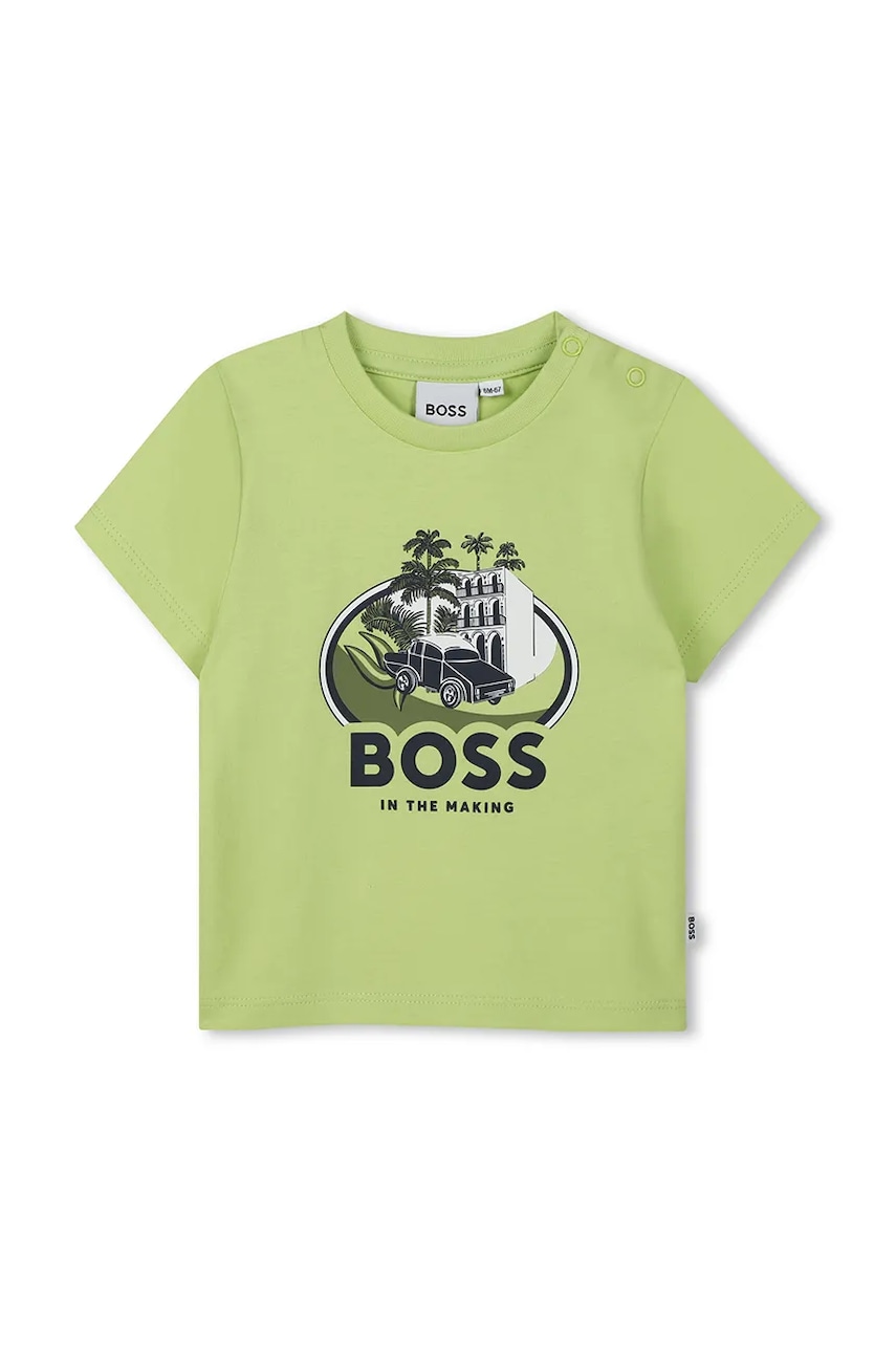 BOSS  Bavlněné dětské tričko