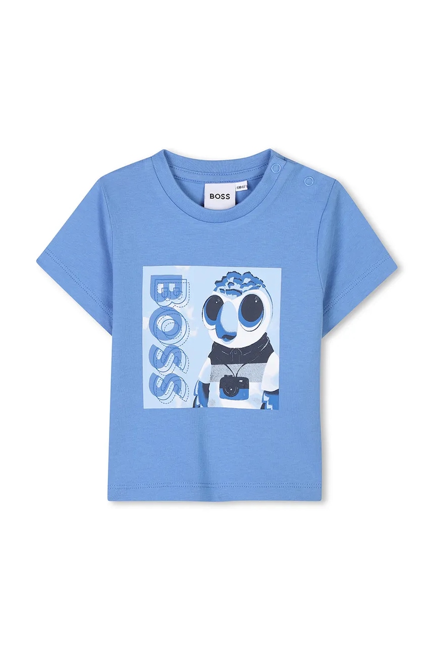 BOSS  Bavlněné dětské tričko